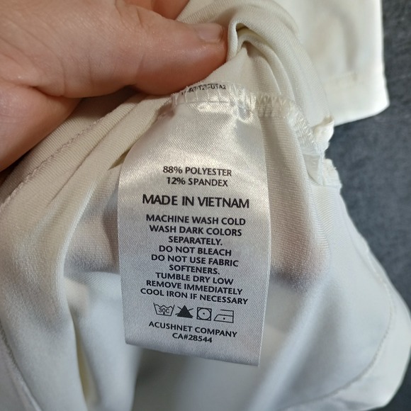 Lot of 2 FootJoy Golfing Polo Mens L Geometric Logo Striped Athlectic Breathable - Picture 10 of 15